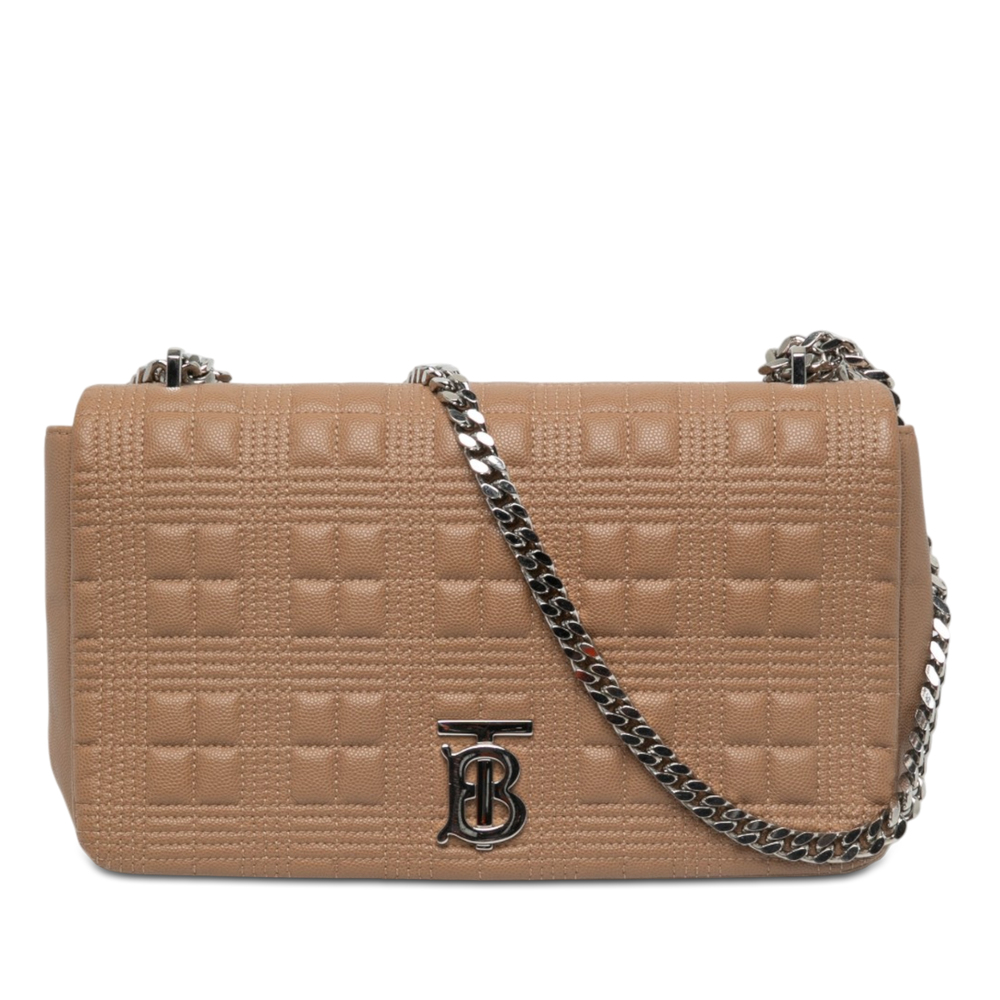 Pre-Loved Burberry Medium Quilted Lambskin Lola Crossbody